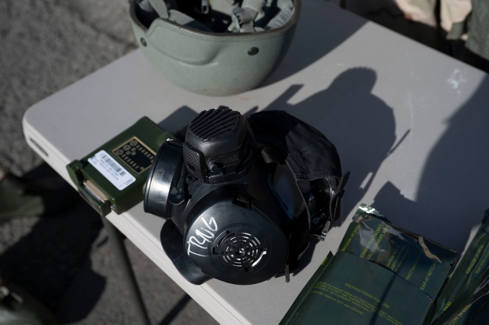 Emergency management specialists conduct contamination control area training