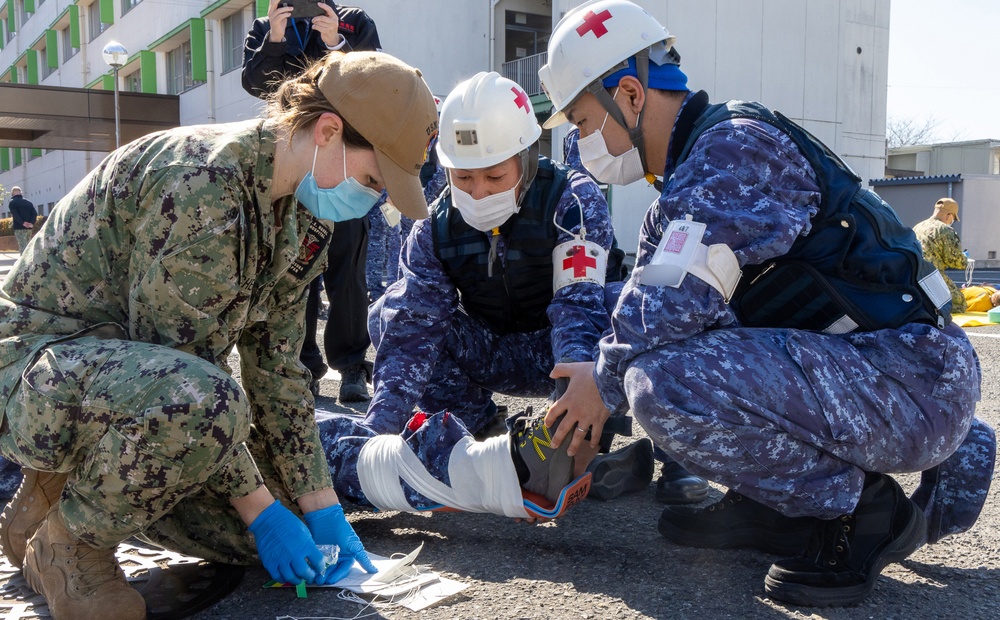 USNH Yokosuka and JSDF Hospital Yokosuka Hold Joint Disaster Response Drill