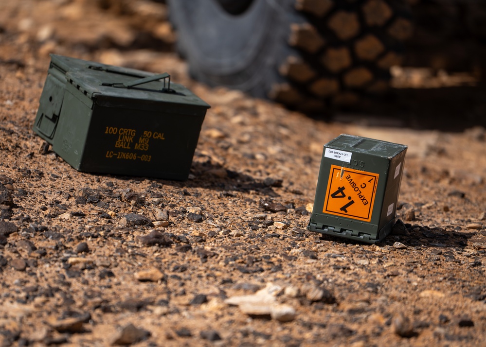332nd ESFS trains on .50 caliber machine gun; enforces battle readiness