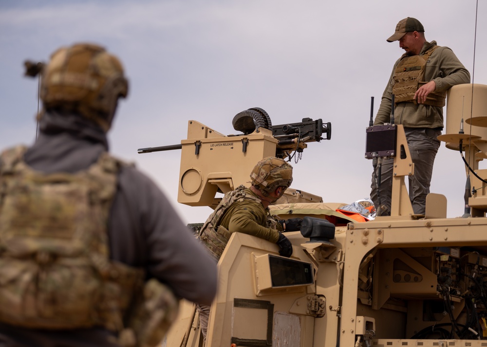 332nd ESFS trains on .50 caliber machine gun; enforces battle readiness