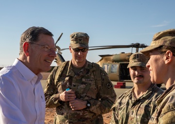 Senator John Barrasso Meets Wyoming Native Capt. Maddie Stolpe During Visit to Al-Tanf Garrison, Syria