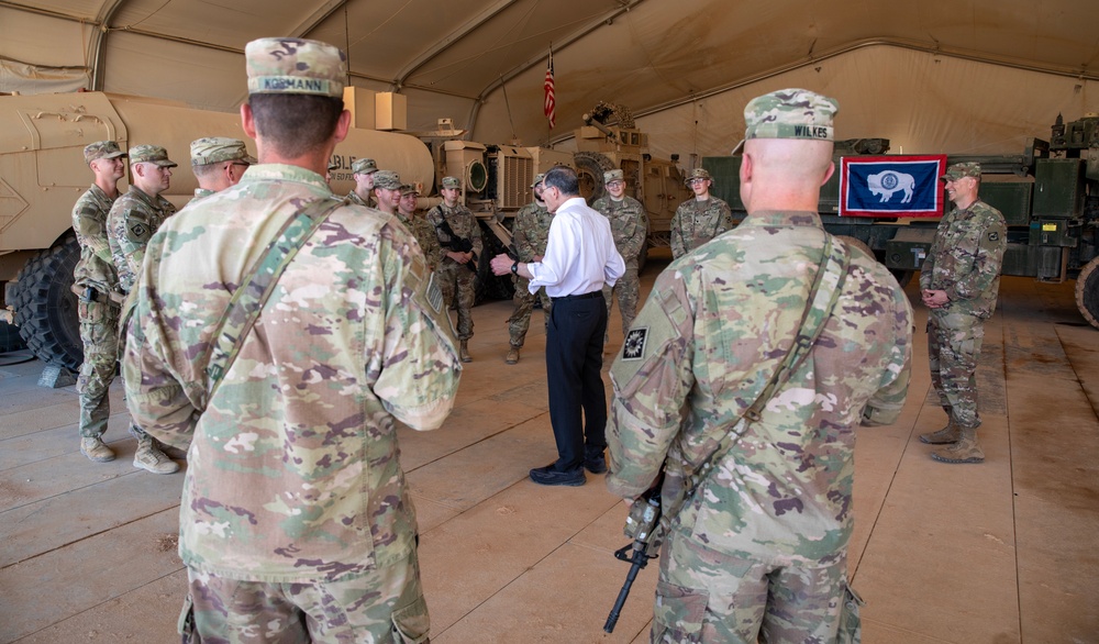 enator John Barrasso Thanks Wyoming National Guard Soldiers for Their Service and Contributions to Regional Security at Al-Tanf Garrison, Syria