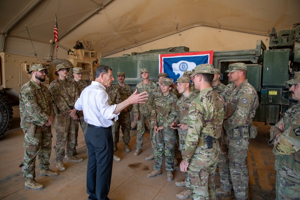 Senator John Barrasso Thanks Wyoming National Guard Soldiers for Their Dedication and Service at Al-Tanf Garrison, Syria