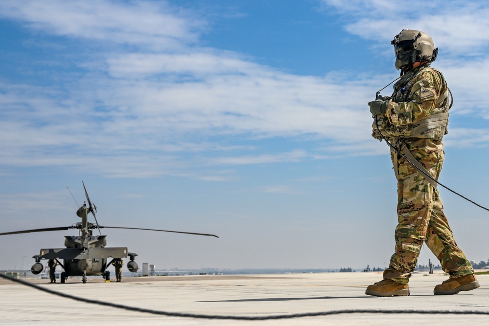 Army honors American flags during aerial training out of Incirlik