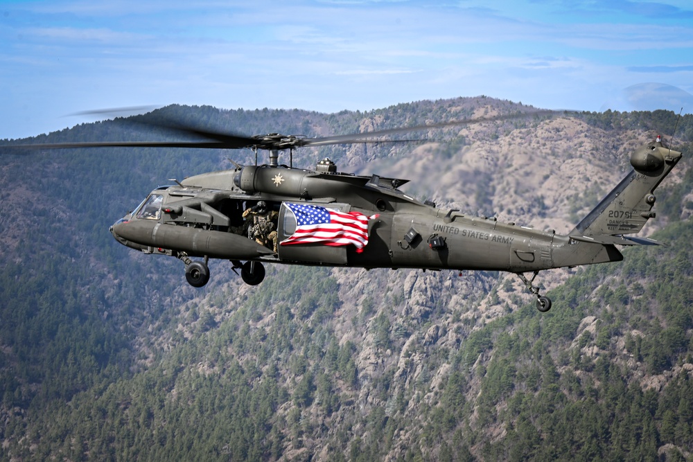 Army honors American flags during aerial training out of Incirlik