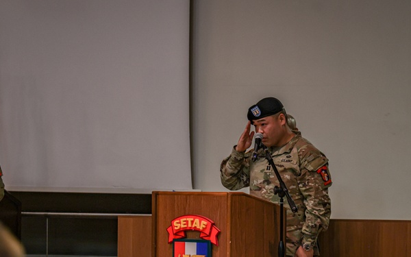 SETAF-AF holds company change of command ceremony