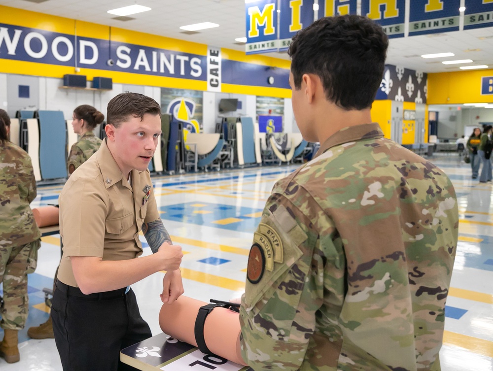 Naval Hospital Jacksonville supports Junior ROTC event at Sandalwood High School