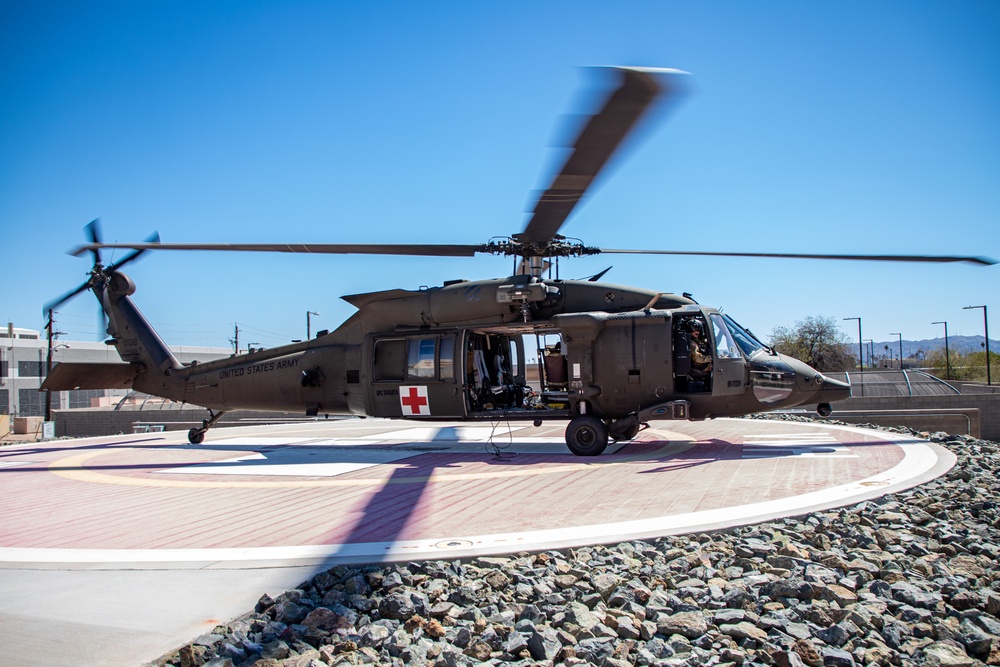 3rd CAB medevac team conducts hospital visits
