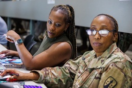 US Army Reserve Soldiers Training at the AOS On-Site Workshop