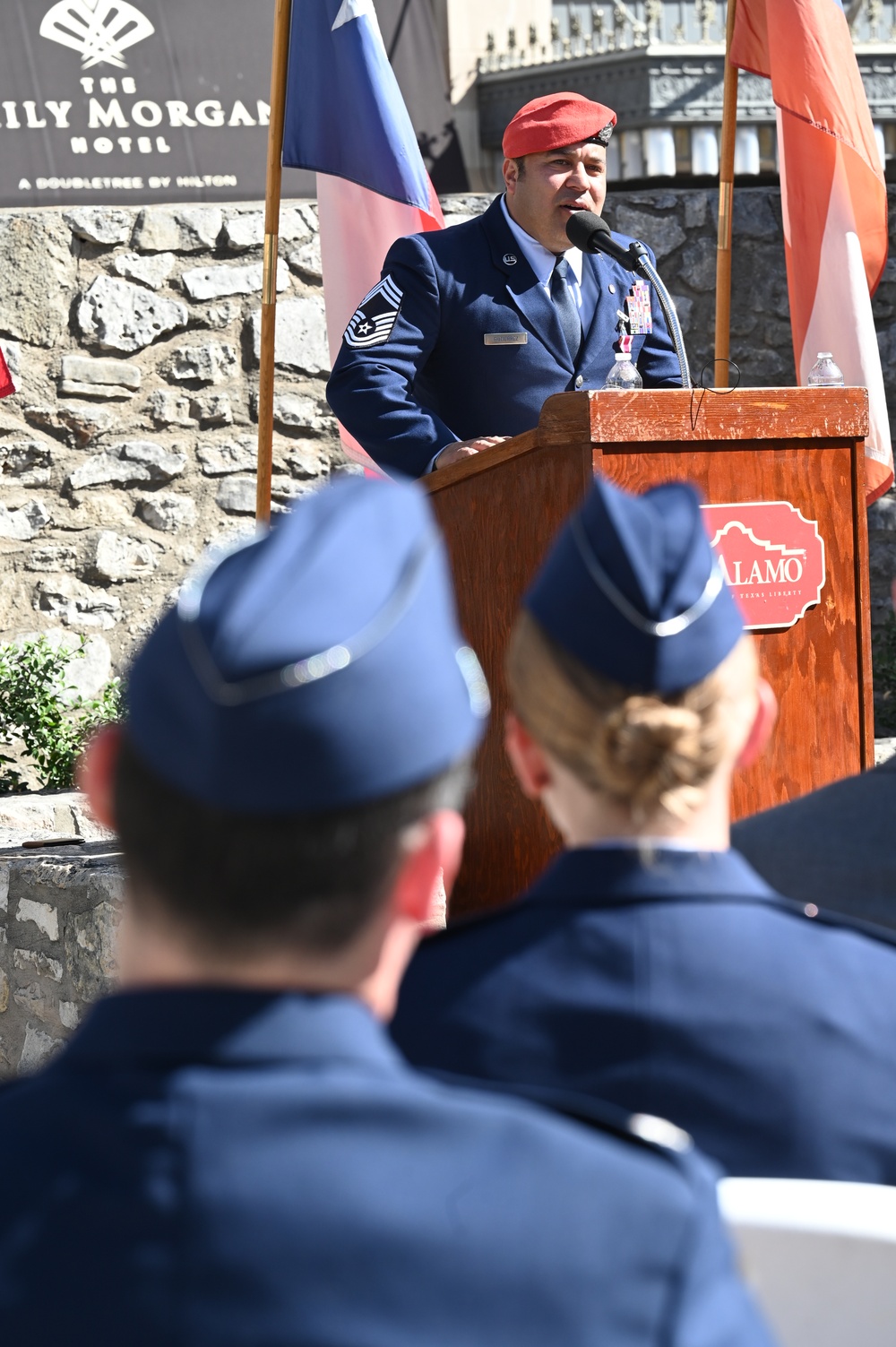 Air Force Cross Recipient Chief Master Sgt. Robert Gutierrez Retirement Ceremony at the Alamo