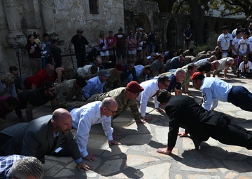 Air Force Cross Recipient Chief Master Sgt. Robert Gutierrez Retirement Ceremony at the Alamo