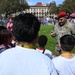 Maj. Gen. Robinson at the Alamo