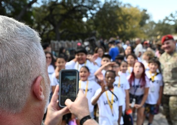 Maj. Gen. Davidson at the Alamo
