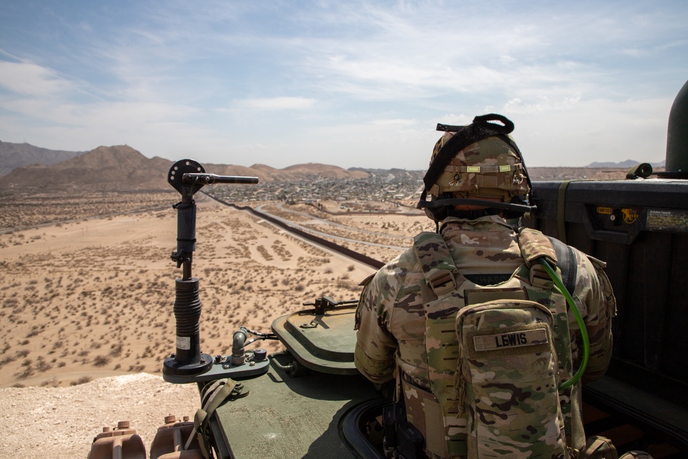 2nd Stryker Brigade conduct patrols on the southern border