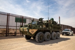2nd Stryker Brigade convoy to the southern border