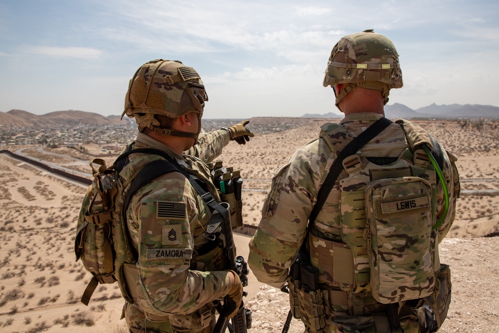 2nd Stryker Brigade convoy to the southern border