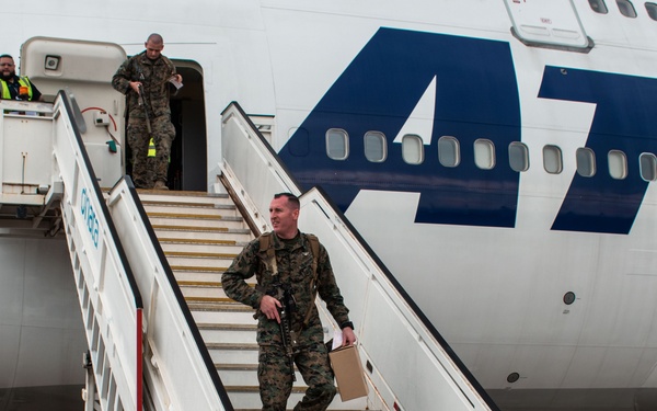 U.S. Marines, Sailors with MRF-D 25.3 arrive to Northern Territory, Australia