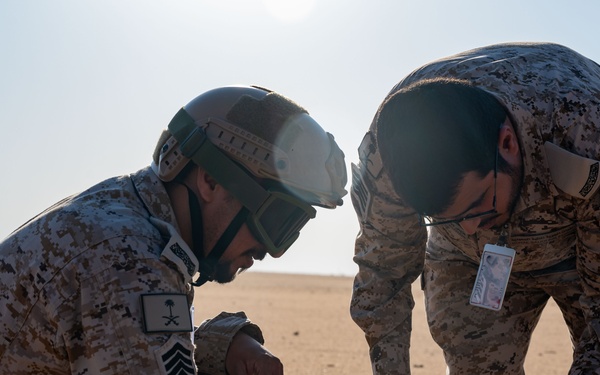 378th ECES explosive ordinance team teach host nation partners some explosive tricks