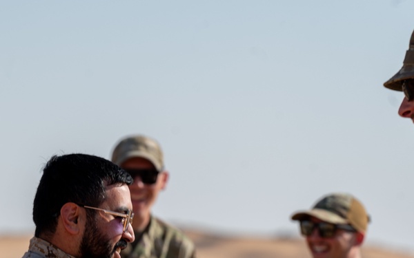 378th ECES explosive ordinance team teach host nation partners some explosive tricks