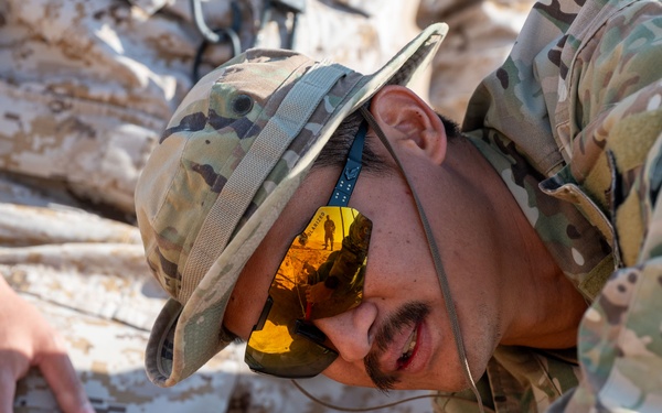 378th ECES explosive ordinance team teach host nation partners some explosive tricks