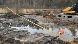 Recovery Efforts Continue at Site of Submerged Vehicle in Search for Missing Soldiers