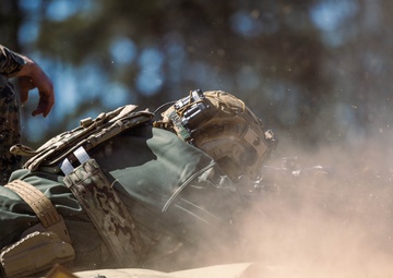 JD Vance participates in a live-fire range on Marine Corps Base Quantico