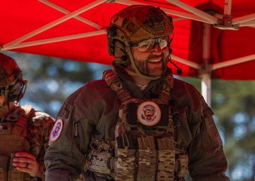 JD Vance participates in a live-fire range on Marine Corps Base Quantico