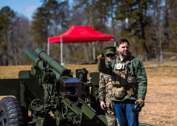 JD Vance participates in a live-fire range on Marine Corps Base Quantico