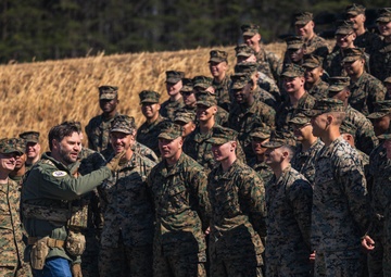 JD Vance participates in a live-fire range on Marine Corps Base Quantico