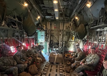 Seabees fly back from exercise