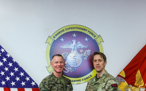 Royal Marine Corps Brigadier meets with II MEF Deputy Commanding General