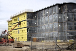 March 2025 barracks construction operations for East Barracks Project at Fort McCoy