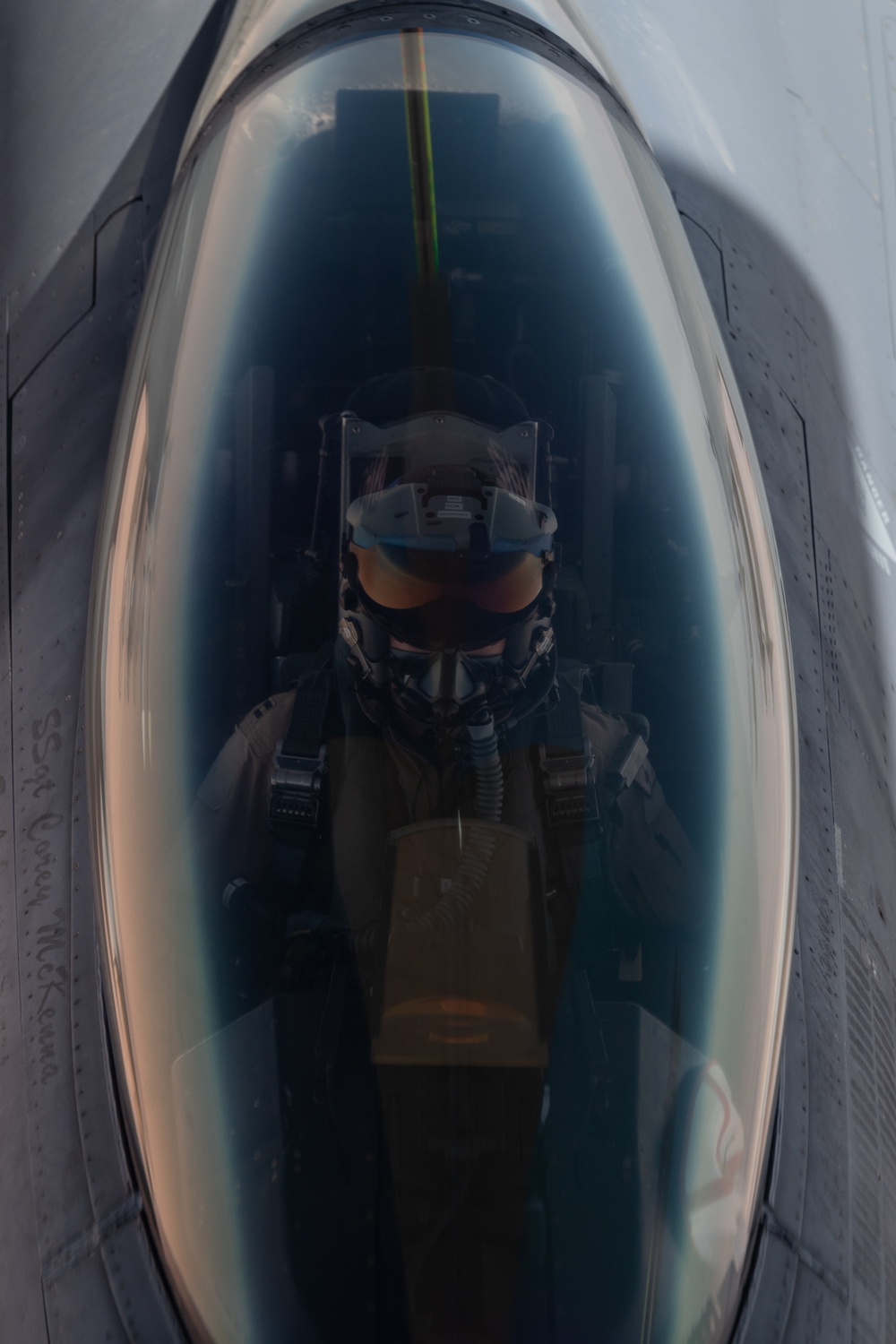 U.S. Fighting Falcons conduct Defensive Counter-Air operations over the CENTCOM AOR