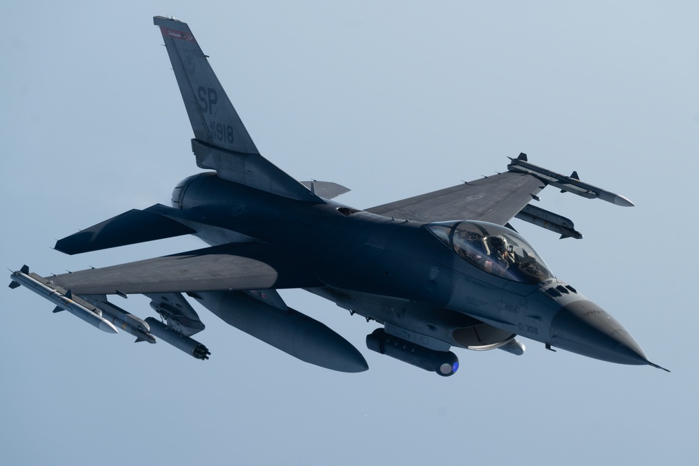U.S. Fighting Falcons conduct Defensive Counter-Air operations over the CENTCOM AOR