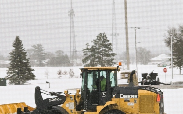 Snow-removal operations at Fort McCoy