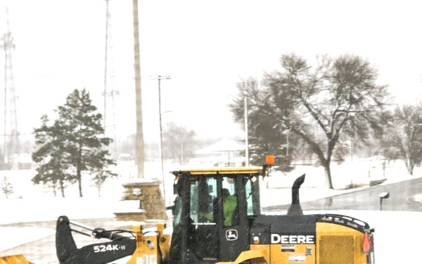 Snow-removal operations at Fort McCoy