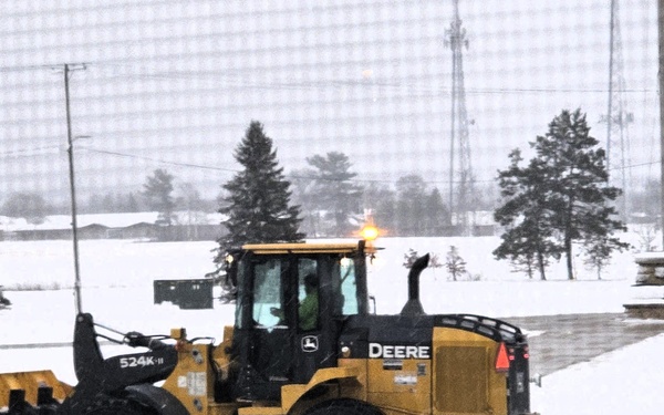 Snow-removal operations at Fort McCoy