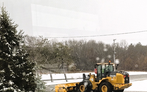 Snow-removal operations at Fort McCoy