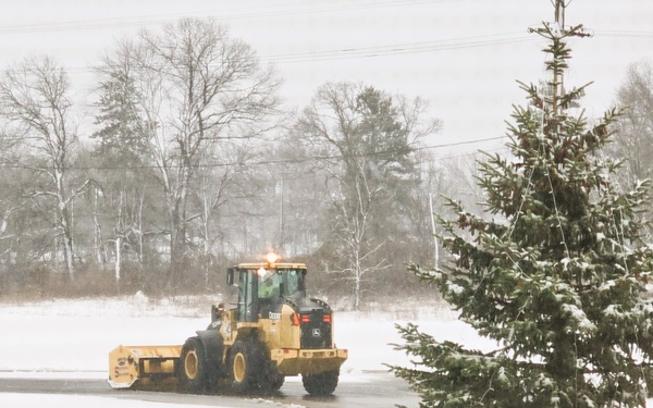 Snow-removal operations at Fort McCoy