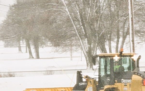 Snow-removal operations at Fort McCoy