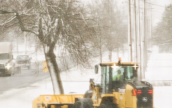 Snow-removal operations at Fort McCoy