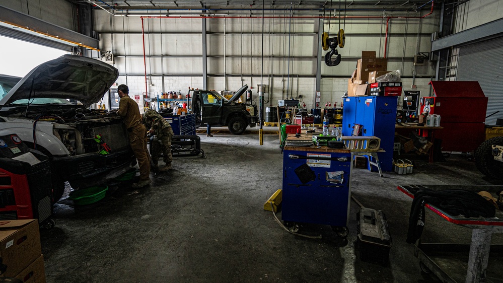 379th ELRS Airmen maintain the Wing's vehicle fleet