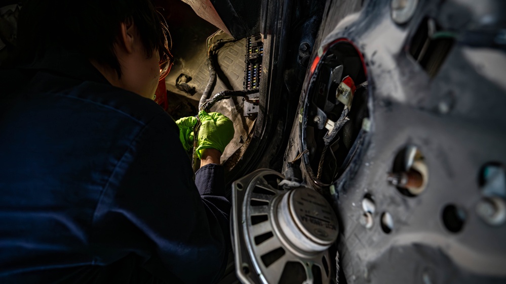 379th ELRS Airmen maintain the Wing's vehicle fleet