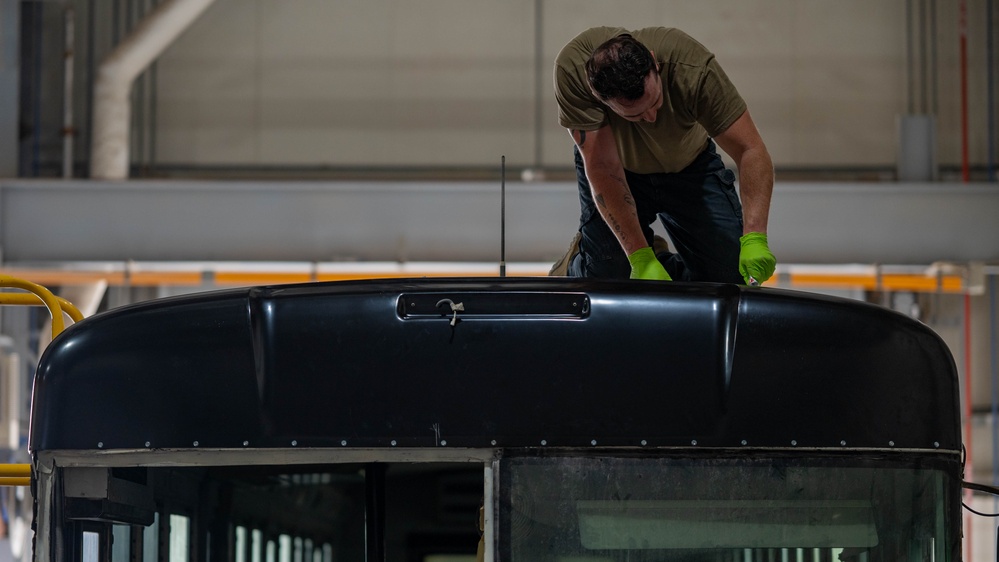 379th ELRS Airmen maintain the Wing's vehicle fleet