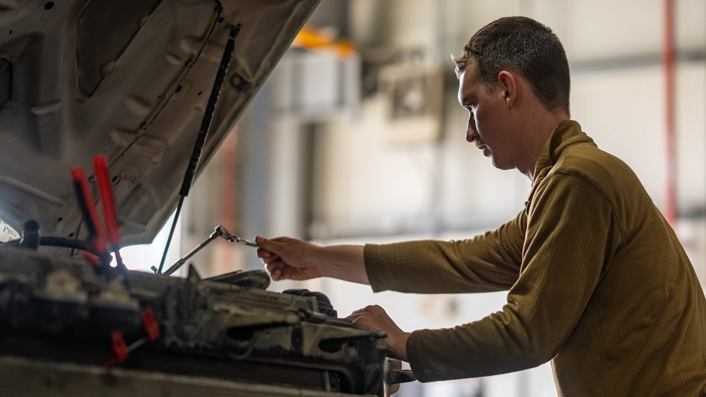 379th ELRS Airmen maintain the Wing's vehicle fleet