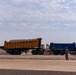 Airmen build and expand a hot cargo pad and marshalling yard in the U.S. CENTCOM AOR