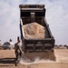 Airmen build and expand a hot cargo pad and marshalling yard in the U.S. CENTCOM AOR