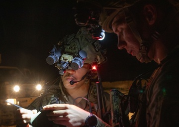Coalition Forces Conduct Night Fire Exercise