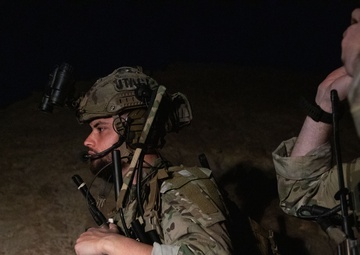 Coalition Forces Conduct Night Fire Exercise