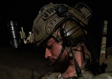 Coalition Forces Conduct Night Fire Exercise